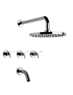 Triades Juego para Bañera y Ducha Cromo – FV 0103/C3-CR